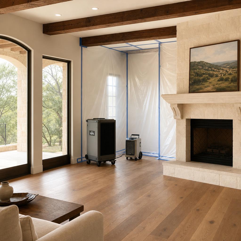 Licensed mold remediation in a Boerne home